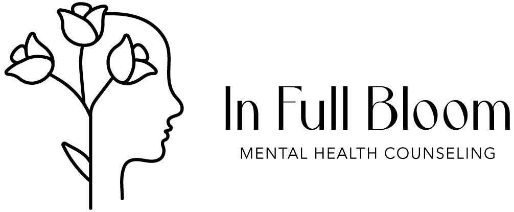 In Full Bloom Logo Black No BG Horizontal
